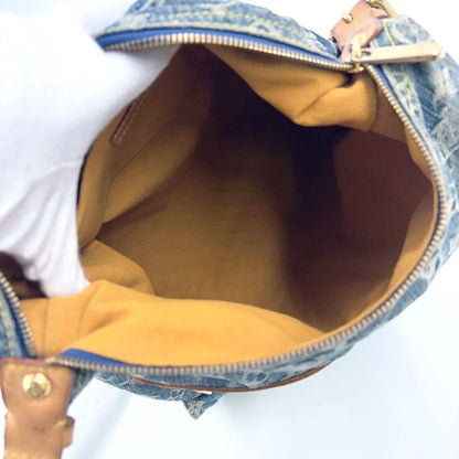 Louis Vuitton Baggy GM Monogram Denim Monogram Denim Leather × Denim Blue