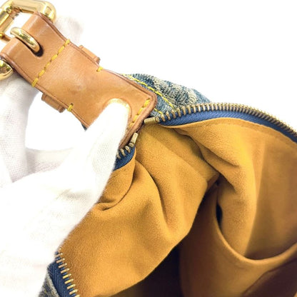 Louis Vuitton Baggy GM Monogram Denim Monogram Denim Leather × Denim Blue