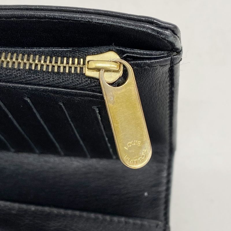 Louis Vuitton Mahina Portefeuille Amelia M95549 Noir Black Women