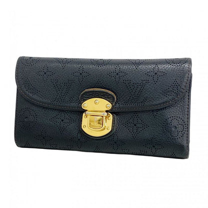 Louis Vuitton Mahina Portefeuille Amelia M95549 Noir Black Women