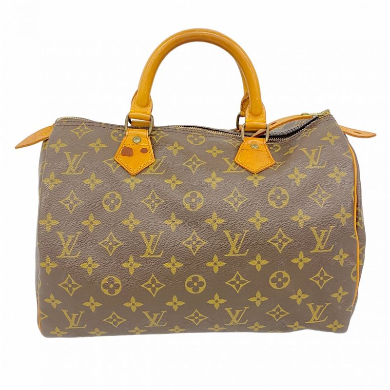 Louis Vuitton Handbag Monogram Speedy 30 M41108 Brown Ladies
