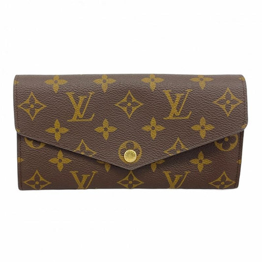 Louis Vuitton Long Wallet Monogram Portefeuille Sarah M60531 Brown Ladies