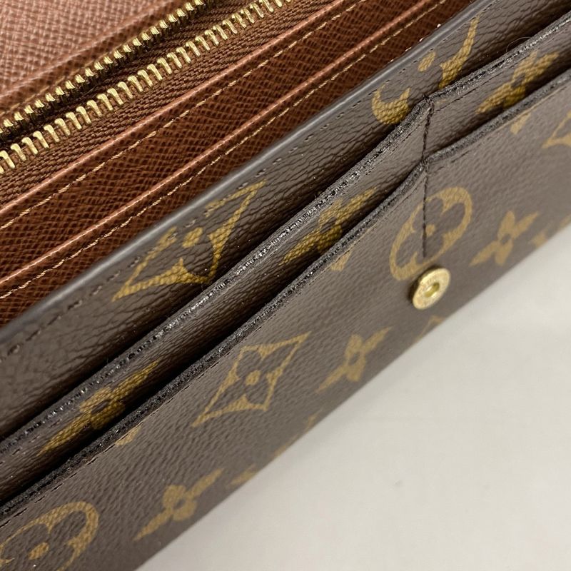 Louis Vuitton Long Wallet Monogram Portefeuille Sarah M60531 Brown Ladies