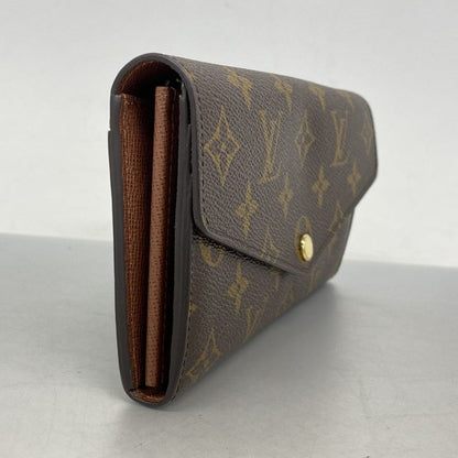 Louis Vuitton Long Wallet Monogram Portefeuille Sarah M60531 Brown Ladies
