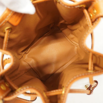 Celine Shoulder Bag Macadam PVC Brown Gold Hardware Women