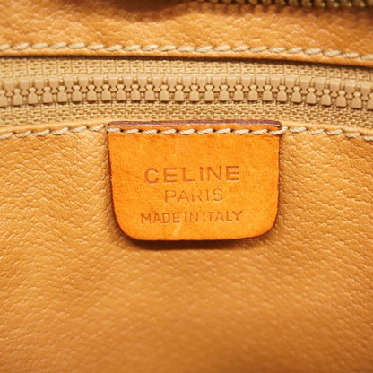 Celine Clutch Bag Macadam PVC Brown Gold Hardware Men's