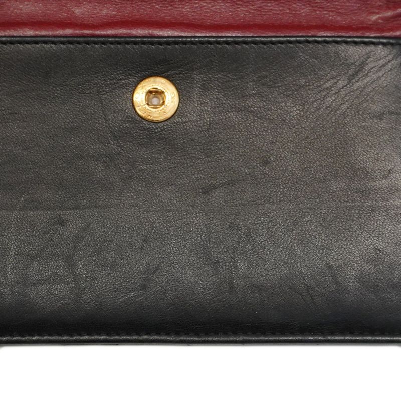 Chanel Shoulder Bag Matelasse Lambskin Black Gold Hardware Women