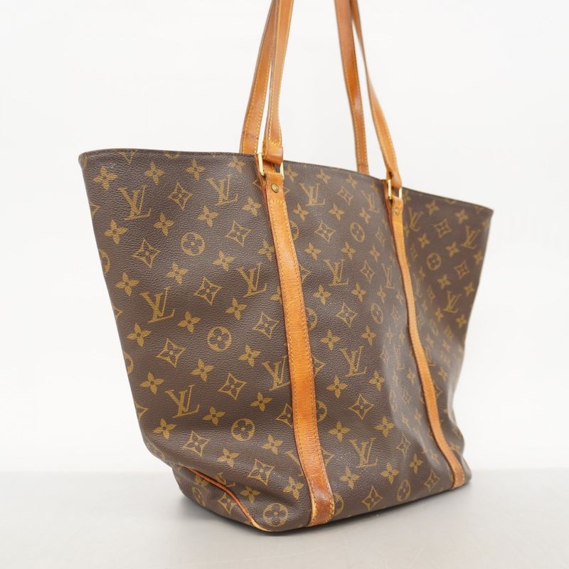 Louis Vuitton Tote Bag Monogram Sac Shopping M51108 Brown Ladies
