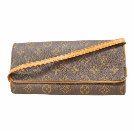 Louis Vuitton Shoulder Bag Monogram Pochette Twin GM M51852 Brown Ladies