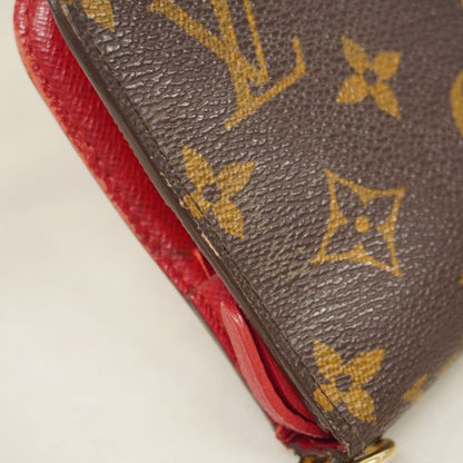 Louis Vuitton Long Wallet Monogram Portefeuille Antholite M60250 Rouge Ladies