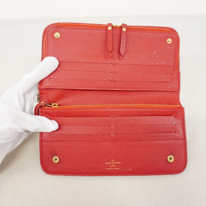 Louis Vuitton Long Wallet Monogram Portefeuille Antholite M60250 Rouge Ladies