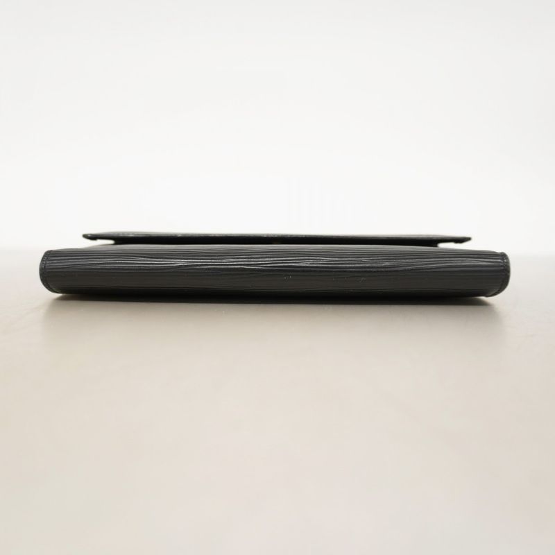 Louis Vuitton Epi Porte Trifold Long Wallet International M63382 Noir Black Men