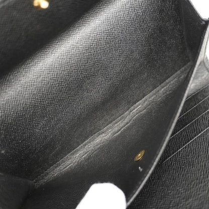 Louis Vuitton Epi Porte Trifold Long Wallet International M63382 Noir Black Men