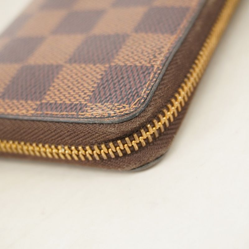 Louis Vuitton Damier Portefeuille Clemence N60534 Three's Ladies Long Wallet