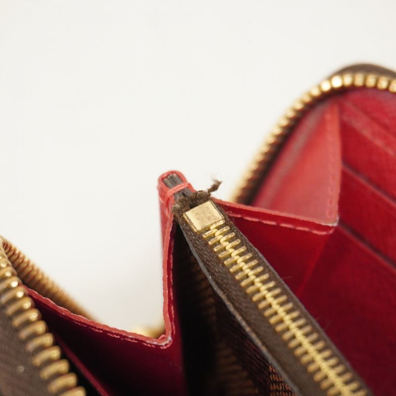 Louis Vuitton Damier Portefeuille Clemence N60534 Three's Ladies Long Wallet