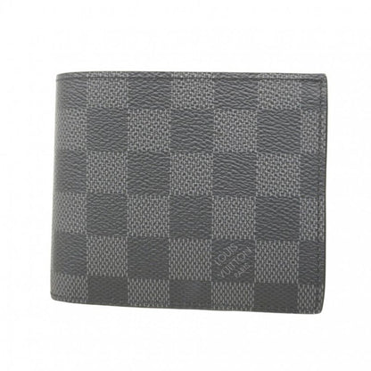 Louis Vuitton Wallet Damier Graphite Portefeuille Marco NM N63336 Black Men's