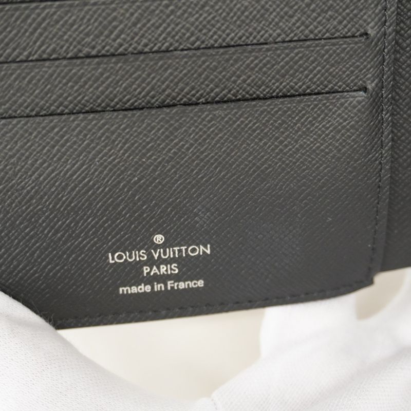 Louis Vuitton Wallet Damier Graphite Portefeuille Marco NM N63336 Black Men's