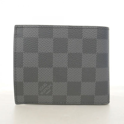 Louis Vuitton Wallet Damier Graphite Portefeuille Marco NM N63336 Black Men's