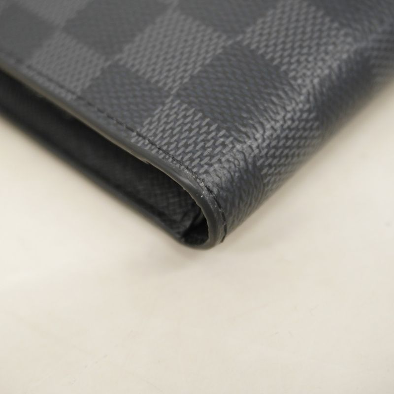 Louis Vuitton Wallet Damier Graphite Portefeuille Marco NM N63336 Black Men's