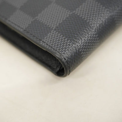 Louis Vuitton Wallet Damier Graphite Portefeuille Marco NM N63336 Black Men's