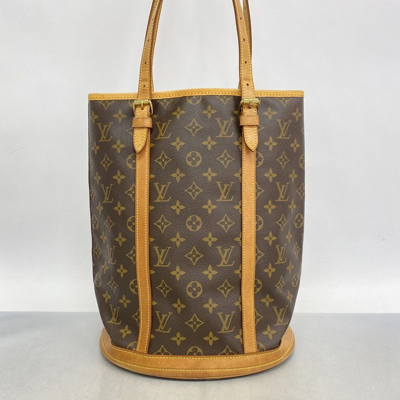 Louis Vuitton Tote Bag Monogram Bucket GM M42236 Brown Ladies
