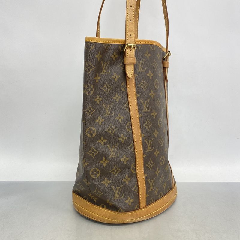 Louis Vuitton Tote Bag Monogram Bucket GM M42236 Brown Ladies