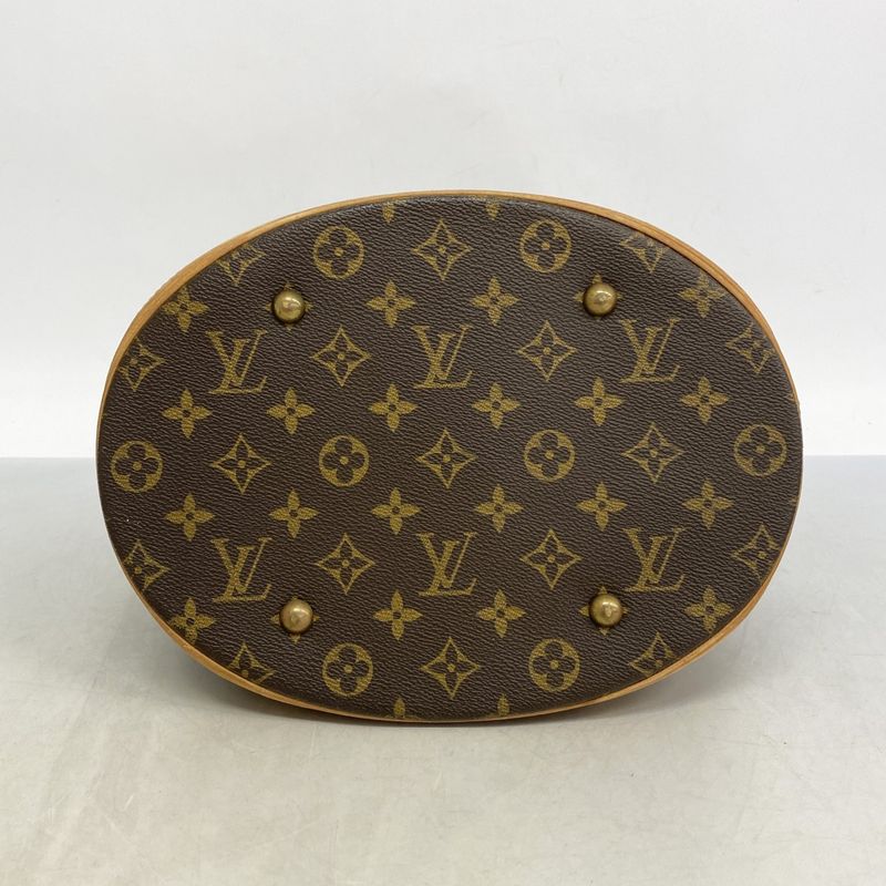 Louis Vuitton Tote Bag Monogram Bucket GM M42236 Brown Ladies