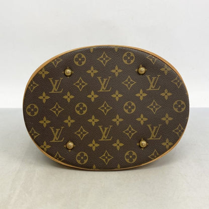 Louis Vuitton Tote Bag Monogram Bucket GM M42236 Brown Ladies