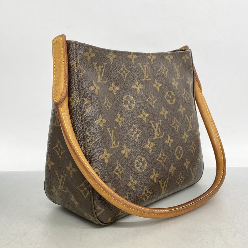 Louis Vuitton Shoulder Bag Monogram Looping MM M51146 Brown Ladies