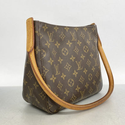 Louis Vuitton Shoulder Bag Monogram Looping MM M51146 Brown Ladies
