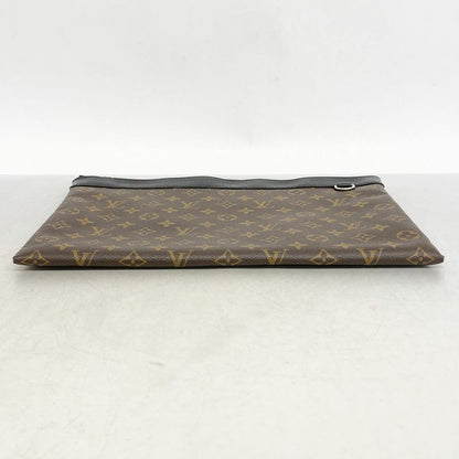 Louis Vuitton Monogram Macassar Pochette Discovery M69411 Brown Men's