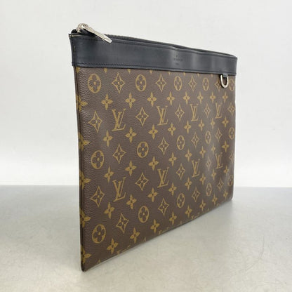 Louis Vuitton Monogram Macassar Pochette Discovery M69411 Brown Men's