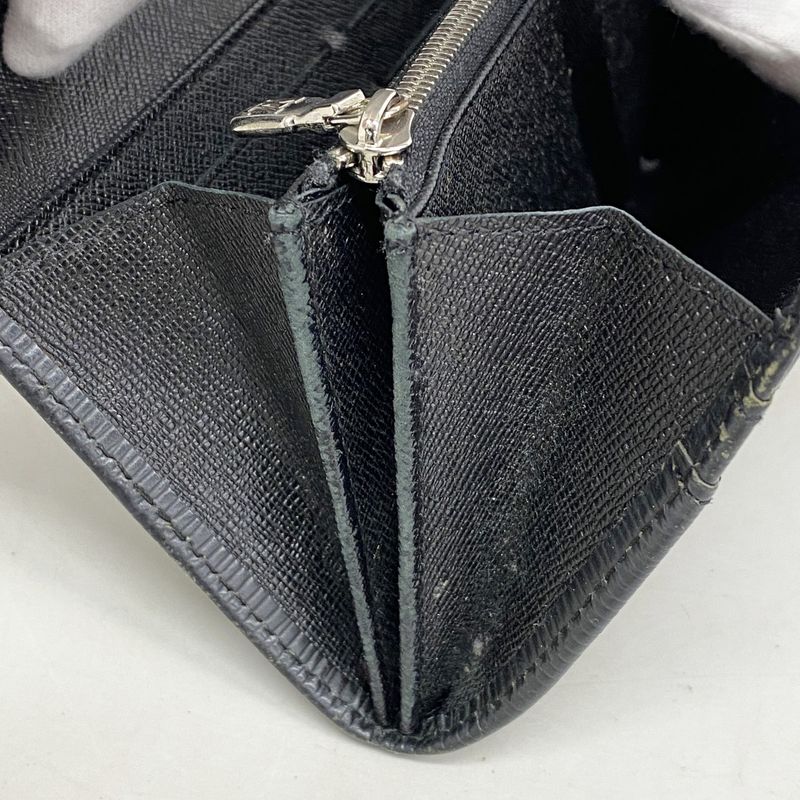 Louis Vuitton Epi Portefeuille Sarah M63742 Noir Black Women