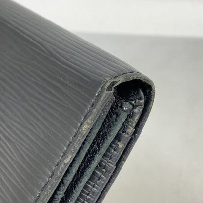 Louis Vuitton Epi Portefeuille Sarah M63742 Noir Black Women