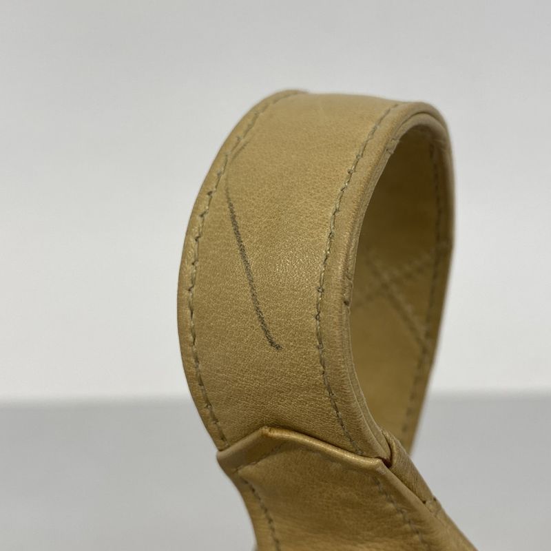 Chanel Shoulder Bag Bicolore Lambskin Beige Gold Hardware Women