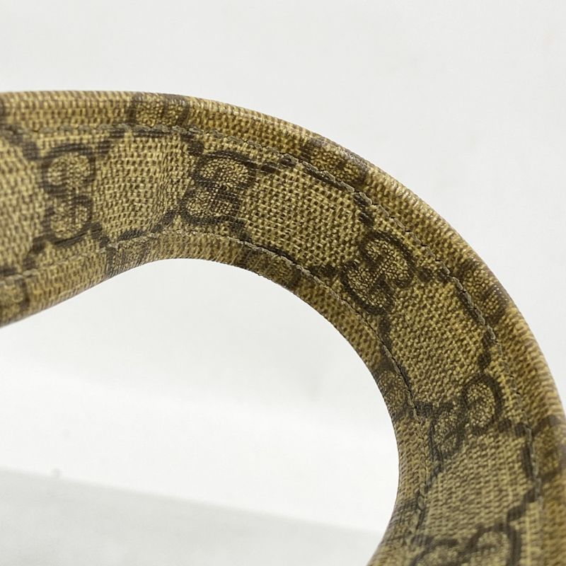 Gucci Tote Bag GG Supreme/sherry Line 211135 PVC Brown Gold Hardware Women