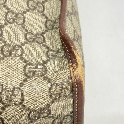 Gucci Tote Bag GG Supreme/sherry Line 211135 PVC Brown Gold Hardware Women