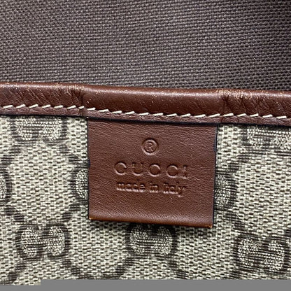 Gucci Tote Bag GG Supreme/sherry Line 211135 PVC Brown Gold Hardware Women