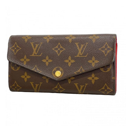 Louis Vuitton Long Wallet Monogram Portefeuille Sarah M62236 Coquelicot Ladies