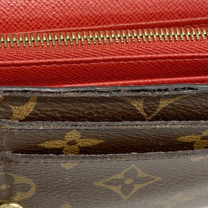 Louis Vuitton Long Wallet Monogram Portefeuille Sarah M62236 Coquelicot Ladies