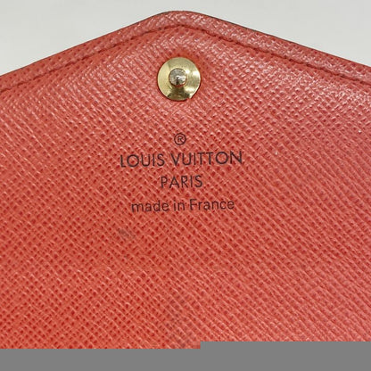Louis Vuitton Long Wallet Monogram Portefeuille Sarah M62236 Coquelicot Ladies