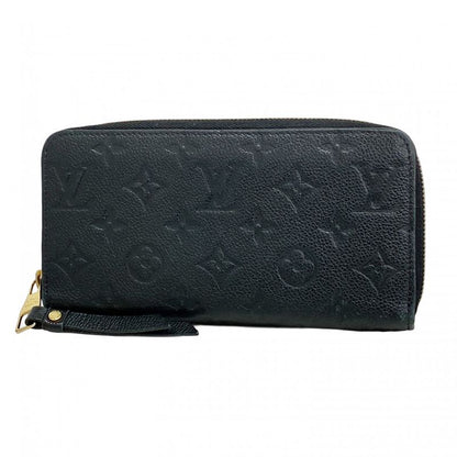 Louis Vuitton Monogram Empreinte Zippy Wallet M61864 Noir Black Ladies