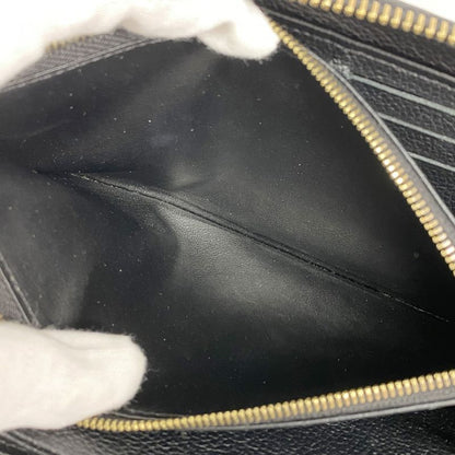 Louis Vuitton Monogram Empreinte Zippy Wallet M61864 Noir Black Ladies