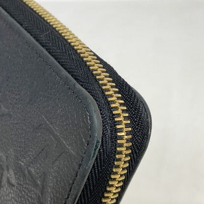 Louis Vuitton Monogram Empreinte Zippy Wallet M61864 Noir Black Ladies