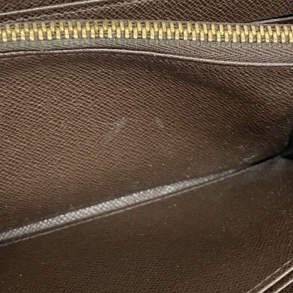 Louis Vuitton Long Wallet Damier Zippy Wallet N60015 Ebène Men Women Unisex