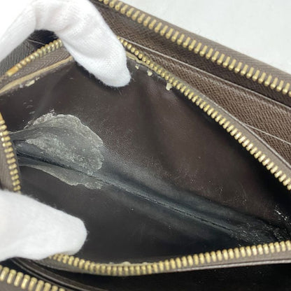 Louis Vuitton Long Wallet Damier Zippy Wallet N60015 Ebène Men Women Unisex