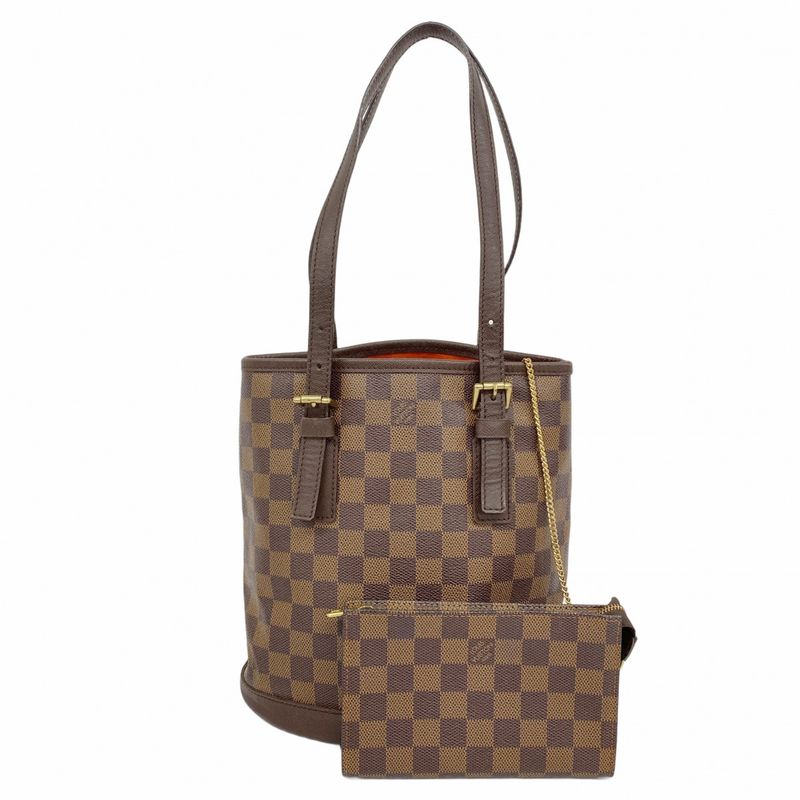 Louis Vuitton Damier Marais Tote Bag N42240 Ebene Womens