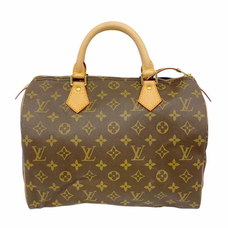 Louis Vuitton Handbag Monogram Speedy 30 M41108 Brown Ladies