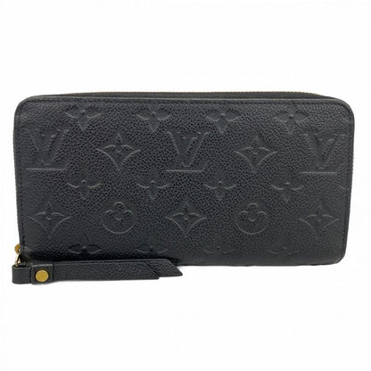 Louis Vuitton Monogram Empreinte Zippy Wallet M61864 Noir Black Ladies