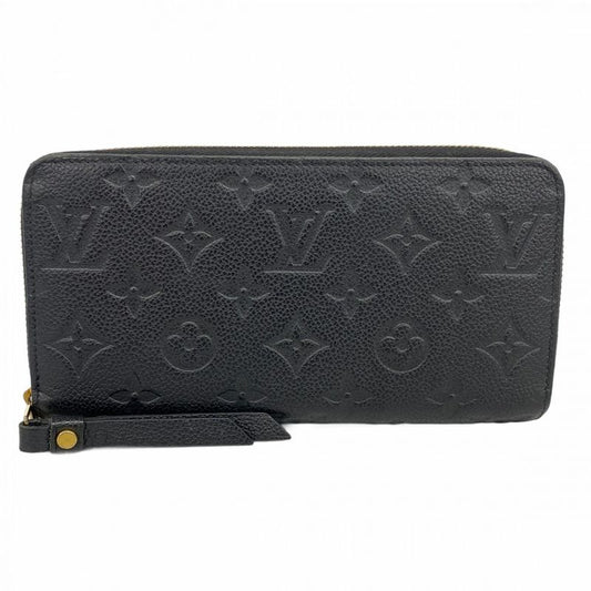 Louis Vuitton Monogram Empreinte Zippy Wallet M61864 Noir Black Ladies